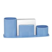 Orgnizador de Mesa Porta Lápis Clips e Lembretes c/ Bloco de Papel - Acrimet