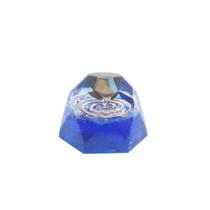 Orgonite Baguá Diamante Azul Com Ônix - Trabalho - Master Chi