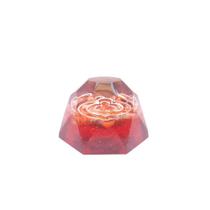 Orgonite Baguá Diamante Vermelho Com Jaspe Vermelha - Saúde - Master Chi
