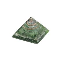 Orgonite Pirâmide 4cm Saúde - Esmeralda e Quartzo Verde Feng Shui Ferramentas Cura Instrumento Transmutação Energia Vital Potencializar