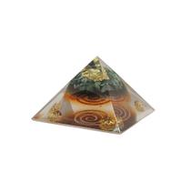 Orgonite Pirâmide da Ordem de Santa Esmeralda - Cura Feng Shui Ferramentas Cura Instrumento Transmutação Energia Vital Potencializar - Consciência