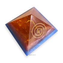 Orgonite Pirâmide Reike Om Cho Ku Rei 4x7