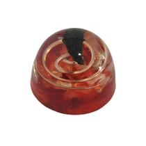 Orgonite Semi-esférico Vermelha Cianita Negra - Sucesso Orgonite Semi-esférico Vermelha Cianita Negra - Sucesso