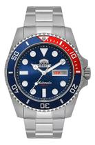 Orient Automático Automatic 100m F49ss026nh Masculino Adultos (cód: 47225366) Prateado Azul