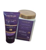Oriente life kit açaí máscara profissional 1kg + leave-in home care 150g