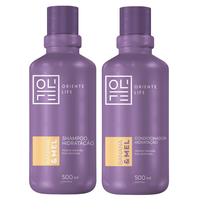 Oriente life kit banana e mel shampoo + condicionador home care 500ml Oriente life kit banana e mel shampoo + condicionador home care 500ml