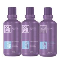 Oriente life kit coconut shampoo + condicionador + ativador de cachos home care 500ml Oriente life kit coconut shampoo + condicionador + ativador de cachos home care 500ml
