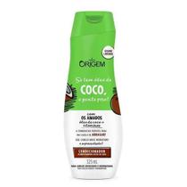 Origem Condicionador Óleo de Coco Para Cabelos Ressecados e Desidratados 325ml - Vegano