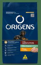 Origens cães adultos portes mini e pequeno sabor frango e cereais 15kg