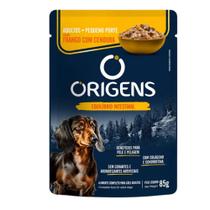 Origens Sache Cão Adulto Porte Pequeno Frango e Cenoura 85 GR Caixa com 18 Un - Origens