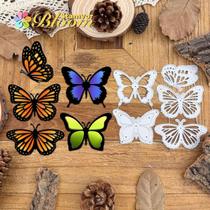 Original adorável 5 estilos lindas borboletas corte de metal dados scrapbooking gravação decorativa