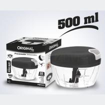 Original Line Processador Triturador Alimentos Manual 3 Lâminas 500ml PRETO Original Line Processador Triturador Alimentos Manual 3 Lâminas 500ml PRETO