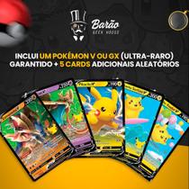 ORIGINAL - Pacotinho de 5 cartas + Pokemon V ou GX GARANTIDO