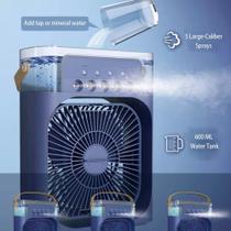 Original Turbo Ventilador Climatizador Portátil com Umidificador De Ar efeito ar condicionado USB Original Turbo Ventilador Climatizador Portátil com Umidificador De Ar efeito ar condicionado USB