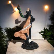 Orixá Euá ou Obaluaê em Resina 18cm - Artesanal e Decorativo Orixá Euá ou Obaluaê em Resina 18cm - Artesanal e Decorativo