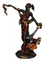 Orixá Iansã Arrebatamento Da Paixão Resina Imagem Umbanda