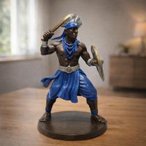 Orixá Ogum 13cm Escultura Miniatura Resina
