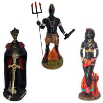 Orixás Exú Caveira ou Pomba Gira em Resina Grande-Escolha