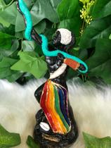 Orixás oxumare 15cm em resina (fábricação própria)