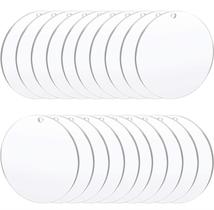 Ornament Blanks Senbota Acrylic Clear Circle 50 unidades com 3,5 cm de diâmetro