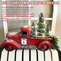 Ornamento Auto Artesanato Árvore de Natal Enfeites Caminhão Vermelho Deco - generic