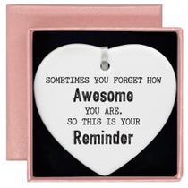 Ornamento cerâmico em forma de coração ZVMIS Inspirational Quotes Ornamento cerâmico em forma de coração ZVMIS Inspirational Quotes