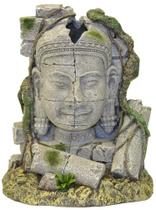 Ornamento de aquário Blue Ribbon Ancient Stone Head Ruin