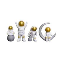 Ornamento de Astronauta - 4 Peças para Decoração de Carro