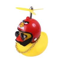 Ornamento de Capacete de Pato Amarelo - Para Bicicleta, Carro e Moto
