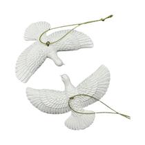 Ornamento De Natal Em Resina Pombas Da Amizade, Decoração De Árvore Com 2 Pombas, Melhor Presente Ornamento De Natal Em Resina Pombas Da Amizade, Decoração De Árvore Com 2 Pombas, Melhor Presente