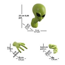 Ornamento De Parede Alienígena Verde UFO, Presente Para Amantes De Sci-Fi, Decoração Para Sala De Ornamento De Parede Alienígena Verde UFO, Presente Para Amantes De Sci-Fi, Decoração Para Sala De