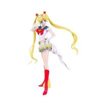 Ornamento de Personagem Anime - Rabo de Cavalo Duplo Amarelo - Figura Colecionável
