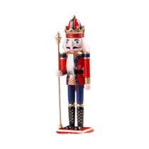 Ornamento De Quebra-Nozes De Madeira De 30cm, Boneco Artesanal Para Decoração De Natal, Presente De Ornamento De Quebra-Nozes De Madeira De 30cm, Boneco Artesanal Para Decoração De Natal, Presente De