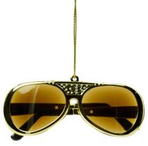 Ornamento de Sol Dourado com Elvis Presley - 3,5"