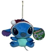 Ornamento Enfeite De Pelúcia Para Árvore De Natal Boneco Stitch Azul Decoração Natalina Personagem Filme Desenho Lilo Stitch Disney - Lilo Stitch