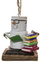 Ornamento Midwest-CBK S'Mores Book Lovers Book Nerd Resin 8 cm