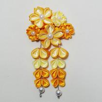 Ornamento P/ Cabelo - Kanzashi. Modelo Mini New Sakura Ornamento P/ Cabelo - Kanzashi. Modelo Mini New Sakura