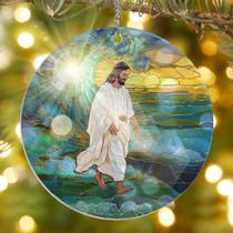 Ornamento suspenso AXIARA 6" Christian Double Layered Suncatcher