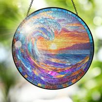 Ornamento suspenso FLAGWIX Stained Glass Sun Catcher 20cm