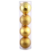 Ornamento Vickerman Ball Gold 3 cm 4 com acabamento à prova de estilhaçamento (16)