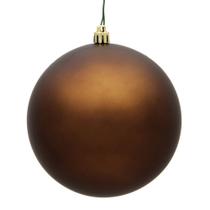 Ornamento Vickerman Mocha Matte Ball de 3 cm à prova de estilhaçamento (12)