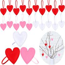 Ornamentos de Feltro em Formato de Coração para o Dia dos Namorados - Pacote com 20 Peças