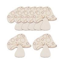 Ornamentos De Madeira Com Flores De Primavera, 10 Peças, Pingentes DIY Para Pintura, Decoração De Ornamentos De Madeira Com Flores De Primavera, 10 Peças, Pingentes DIY Para Pintura, Decoração De