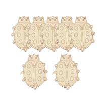 Ornamentos De Madeira Com Flores De Primavera, 10 Peças, Pingentes DIY Para Pintura, Decoração De