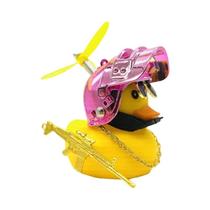 Ornamentos de Pato Amarelo para Capacete de Bicicleta e Carro - Decoração Criativa