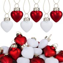 Ornamentos de Vidro em Formato de Coração para o Dia dos Namorados - Pacote com 36 Unidades Ornamentos de Vidro em Formato de Coração para o Dia dos Namorados - Pacote com 36 Unidades