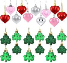 Ornamentos Dia dos Namorados MixTeach - 48 Peças com Corações e Trevos