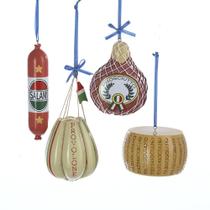 Ornamentos Kurt Adler Deli Food 6,35-9,52 cm Conjunto de 4 resinas
