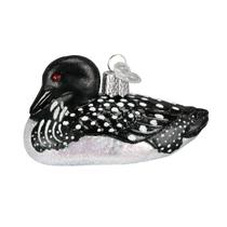 Ornamentos Old World Christmas - Coleção Bird Watcher: Loon