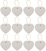 Ornamentos pendurados Creative Hobbies DIY Ceramic Bisque, pacote com 12